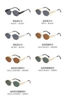 Gafas de sol hexagonales de moda para mujer 2025, diseño de marca de lujo, gafas de sol poligonales únicas, gafas de sol vintage con montura pequeña para hombre - details 9