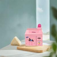 Bonito soporte desmontable para bolígrafos de casa pequeña, caja de almacenamiento de escritorio Kawaii de plástico, contenedor de artículos diversos para escritorio, maquillaje - details 7