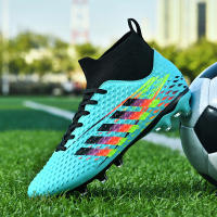 Botas de fútbol profesionales FG/TF para hombre, zapatos de fútbol para exteriores, tobillo alto, zapatos de fútbol de césped para niños, zapatos de entrenamiento - details 2