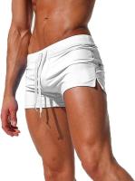 Bañador Corto para Hombre, Secado Rápido Corriendo Pantalones, Bañadores de Surf Natación Playa, con Bolsillo y Cordón - details 6