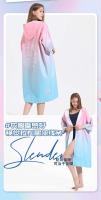 Poncho con capucha de secado rápido, traje de neopreno para surf, equipo de natación, bata de playa absorbente de secado rápido para adultos, estilo con cremallera - details 6