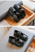 Zapatos versátiles de cuero para niñas, moda coreana para niños, uniforme negro, zapatos escolares con hebilla, otoño y primavera, 2023 - details 3