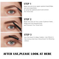 Pluma de Cejas Mate Impermeable Doble Cabeza para Ojos Lasting Marrón Sin Manchas - details 6