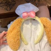 Diadema De Oso Y Conejo Lindo Para Niños Estilo Mickey Parque De Diversiones Diadema De Panqueques Pequeña Accesorio Para El Cabello - details 1