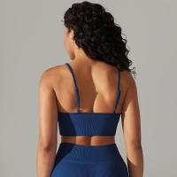 Hamidou-Sujetador deportivo Sexy para mujer, ropa interior deportiva a prueba de golpes, almohadilla extraíble para el pecho, para gimnasio, entrenamiento, Fitness, correr, Tops de realce - details 2