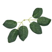 Coronas de seda para decoración del hogar, plantas falsas, hojas verdes, hojas de rosas artificiales, accesorios nupciales - details 0