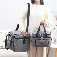 Bolsa de almuerzo multifuncional de doble capa para mujeres y hombres, fiambrera de Picnic de viaje de gran capacidad con correa para el hombro - details 1