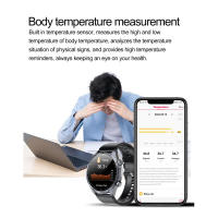 Reloj Inteligente de Grado Médico para Hombres 2025 Tratamiento Láser, ECG Alto + PPG, Glucosa de Sangre, Temperatura Corporal, Llamada BT, Salud - details 24