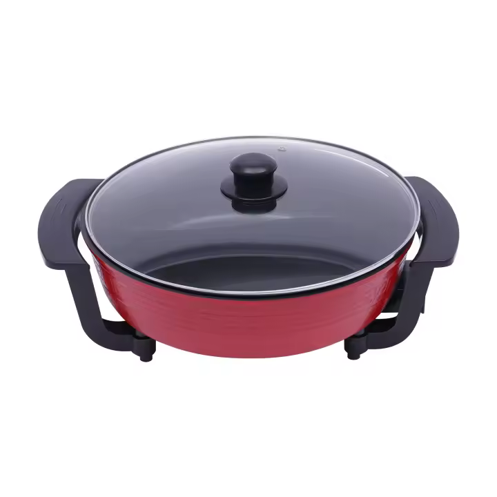 Olla Eléctrica de 6L Herramienta de Cocina de Escritorio con Base de Calentamiento y Tapa - 1