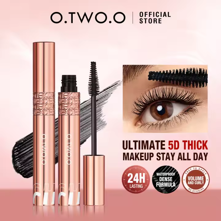 Mascara de Seda 4D Impermeable Volumen de Pestañas Engrosadas y Alargadas - 1