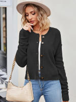 Cárdigan Vintage de punto para mujer, abrigo holgado con botones, a la moda, otoño e invierno, 2023 - details 4