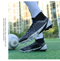 Zapatos de fútbol de marca para hombre, botas de fútbol de tobillo alto, calzado deportivo de entrenamiento, tacos cómodos, zapatillas de deporte FG/TF Match - details 13