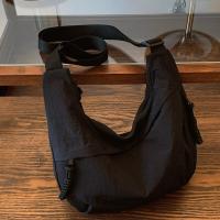 Bolso de hombro lavado de gran capacidad para mujer, bandolera de nailon informal, bolso de Dumpling de Corea de Color sólido para verano - details 15
