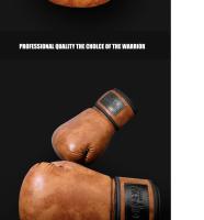 Guantes de Boxeo Retro Colores para Adultos Cuero PU para MMA, Muay Thai, Sanda GYM 6 a 12OZ - details 14