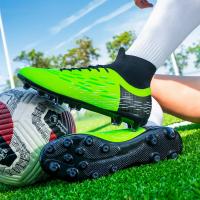 Zapatos de Fútbol de Caña Alta Ultraligeros Zapatillas de Fútbol Antideslizantes para Entrenamiento en Césped, Nuevos 2024 - details 9