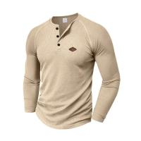 Camisetas Henry de Moda Primavera 2025 Tees de Manga Larga con Cuello Redondo para Hombres - details 17
