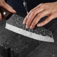 Cuchillo De Cocina Profesional WXCOO Forjado En Acero Inoxidable Mano Hecha Slicing De Carne Y Hueso Tradicional Longitud De Hoja 17.7 Cm - details 4