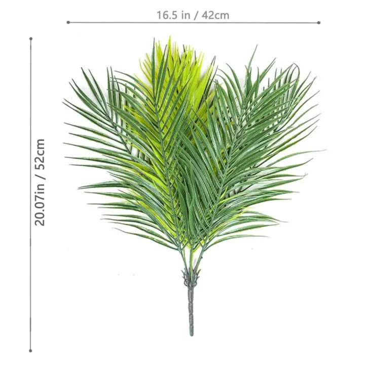 Palmera de Plástico Verde Planta Falsa Tropical para Decoración de Jardín Doméstico - 1