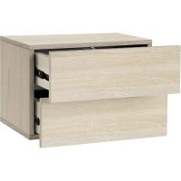2 Mesillas Noche 42x29x30 cm Beige Roble Somona Armario Colgante 2 Cajones Cómoda Flotante Armario Pared Cajonera Mueble Auxiliar Organizador para Dormitotio Salón o Habitación - details 2