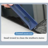 Cepillo multiusos para limpieza de huecos de suelo de azulejos de baño, cepillo de limpieza manual con ranura para ventana, herramienta de cocina para esquina de pared del hogar. - details 5