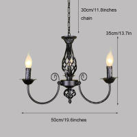Candelabros de hierro forjado para decoración de interiores, lámparas modernas de color negro para comedor, sala de estar y hotel - details 1