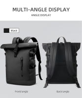 Heroic Knight Men's Backpack Outdoors Travel Rollup Women's Bag Expandable 15.6“ Laptop Pack Large Capacity Waterproof Backpacks - details 12