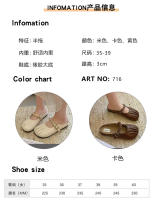 Baotou zapatillas mujer, primavera y verano nueva moda de un pedal desgaste exterior medio arrastre casual zapatos de mujer sandalias modelos versátiles - details 1