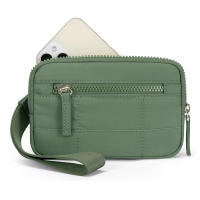 Cartera acolchada de nailon para mujer, bolso deportivo de Yoga con 3 cremalleras, tarjetero de viaje multifunción - details 1