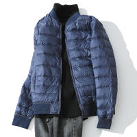 Chaqueta de plumón ultraligera para hombre, abrigo cálido de invierno, abrigo de plumas ligero con cuello de béisbol - details 4