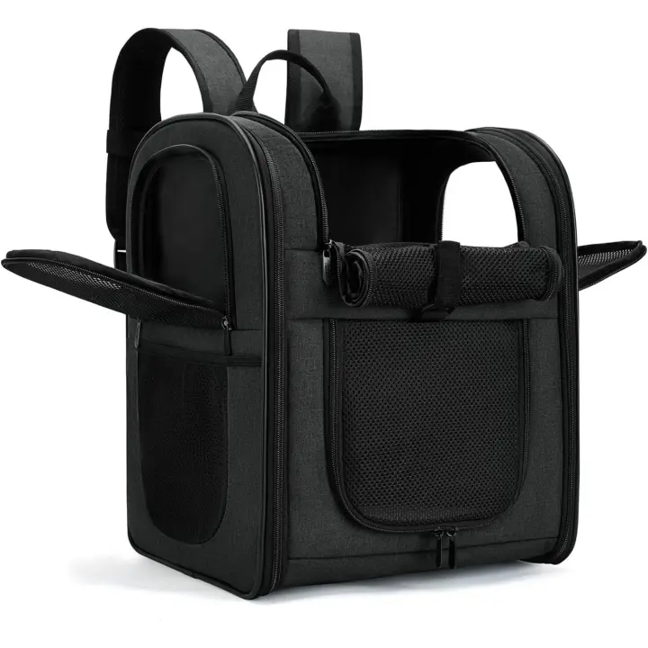 Apollo Walker Mochila transportadora para mascotas para gatos y perros grandes/pequeños, cachorros, características de seguridad y soporte acolchado para la espalda, para viajes, senderismo, uso al - 1