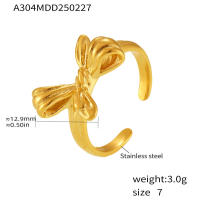 Mujeres de moda geométrica modelo Único de Maple inoxidable Anillo de joyería de moda Irregular Dedo Abierto Anillo para Niños Fiesta Cumpleaños Gift - details 9