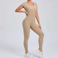 Monos Deportivos Fiess Conjunto de Gimnasio para Mujeres Ropa de Yoga de Manga Corta - details 26