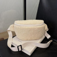 Cintura de felpa de invierno para mujer, bolso de cinturón para teléfono de estilo de diseñador de hombro informal Unisex - details 20