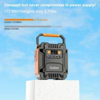 Generador Solar Portátil 200W, Batería de Ion de Litio 172Wh, Estación de Energía 110-240V con Panel Solar Portátil de 18V 60W, Cargador Solar. - details 3