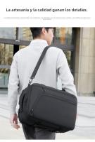 La mochila se puede aspirar y comprimir, mochila de expansión simple y de gran capacidad, de alta gama para hombres, bolsa de viaje. - details 2