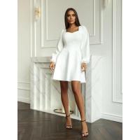 Vestido de noche elegante para mujer, nuevo vestido de manga larga de color sólido, vestidos de moda, promoción - details 12