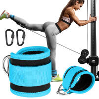 Bandas de resistencia TPE, correas para tobillo, conjunto de Fitness, soporte con anillo en D, puños para tobillo, equipo de gimnasio para Yoga, extensiones de seguridad para fuerza de pierna - details 8