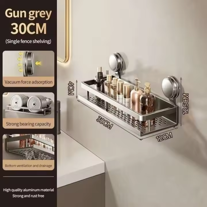 No es necesario perforar accesorios de baño montados en la pared, accesorios de iluminación de cocina con ventosas. - 1