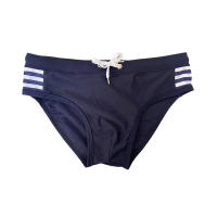 Jessborn calzoncillos de natación para hombre, pantalones cortos de cintura baja a rayas, bañador deportivo para surfear en la playa, primavera caliente - details 11