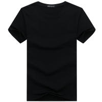 4 Uds. Camisetas de algodón de color sólido con diseño creativo Simple, camiseta de manga corta de estilo recién llegado para hombre de talla grande - details 0