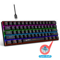 Teclado Mecánico RGB con Retroiluminación 68 Teclas, Intercambiable, Azul, Para PC, Laptop, Oficina - details 12