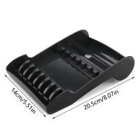 Soporte para tijeras de salón con 8 ranuras, fuerte adsorción, gran capacidad, caja de presentación para tijeras de corte de pelo, portátil, antideslizante - details 0