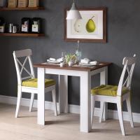 Mesa de comedor, roble dorado/gris, 80 x 80 cm - details 22
