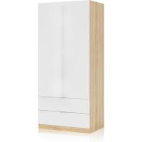 Armario de Dos Puertas y Dos Cajones Modelo Lark Acabado en Blanco Artik - details 8