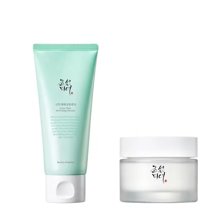 Hot Beauty of Joseon Green Plum Gel limpiador refrescante con crema Dynasty hidratante facial para pieles secas - 1