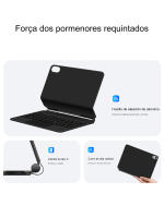 AJIUYU-Teclado mágico para iPad de décima generación, 10,9 pulgadas, magnético, iPad 10, retroiluminación, español, Teclado inteligente, funda Folio - details 4