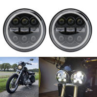 Faros LED para motocicleta y coche 5.75 pulgadas para Harley Sportster Iron 883 Dyna Triumph Street Speed Triple 5 3/4" H4 Faro Principal - details 33
