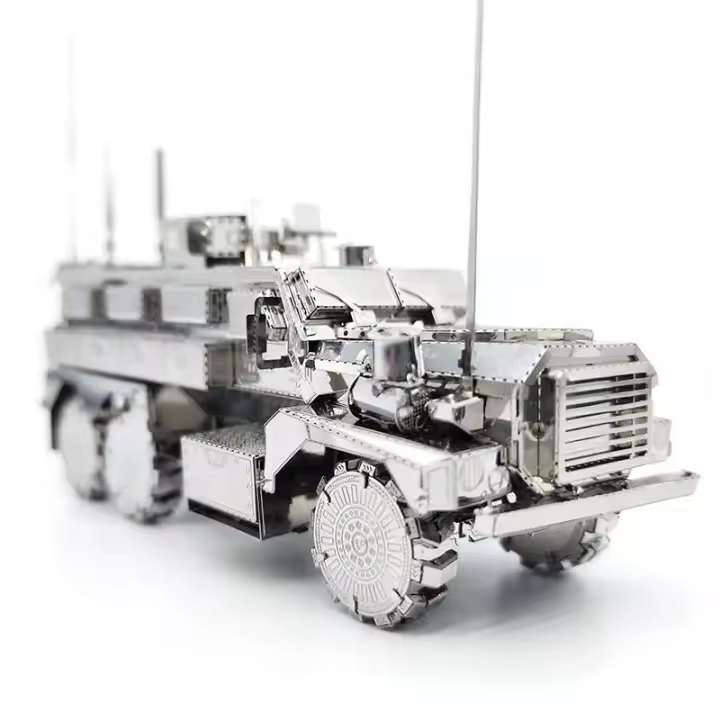 MMZ modelo 3D Metal U.S. COUGAR 6X6 MRAP VFHICLE DIY ensamblar kits de modelos corte láser puzle rompecabezas de juguete para regalos de adultos - 1