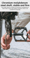 ROCKBROS-par de pedales reflectantes para bicicleta, accesorio de aleación de aluminio, antideslizantes, para montaña y carretera - details 7