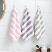 Toalla de Cara de Microfibra de Secado Rápido Toalla de Baño para Bebé a Rayas de Suave - details 1